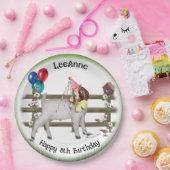 Gepersonaliseerd Kind Geitthema Birthday Party Bor Papieren Bordje (Feest)