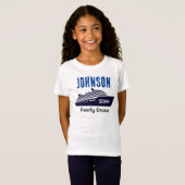 Gepersonaliseerd kind meisje T-shirt cruiseschip f (Voorkant volledig)