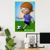 Gepersonaliseerd Kind Poster (Thuiskantoor)