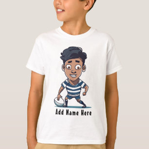 Gepersonaliseerd Kind Rugby T-shirt