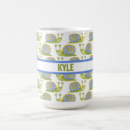 Gepersonaliseerd Kind slak gepatterd Koffiemok