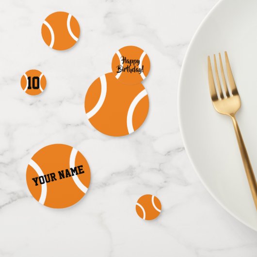 Gepersonaliseerd kind tennis Birthday confetti (Groep)
