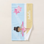 Gepersonaliseerd Kind van Ballerina Girl Bad Handdoek (Handdoek)