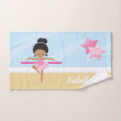 Gepersonaliseerd Kind van Ballerina Girl Bad Handdoek (Handdoek)