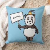 Gepersonaliseerd Kind van de Panda-partij Kussen (Deken)