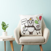 Gepersonaliseerd Kind van de Panda-partij Kussen (Stoel)