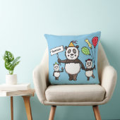 Gepersonaliseerd Kind van de Panda-partij Kussen (Stoel)