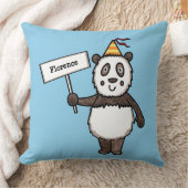 Gepersonaliseerd Kind van de Panda-partij Kussen (Deken)