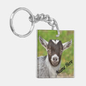 Gepersonaliseerd Kind van dwarfgeit Sleutelhanger (Voorkant Links)