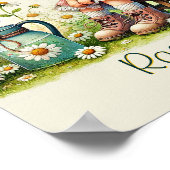 Gepersonaliseerd kind van God daisy meisje Poster (Hoek)