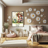 Gepersonaliseerd kind van God daisy meisje Poster