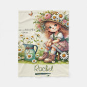 Gepersonaliseerd Kind van God madeliefje Fleece Deken (Voorkant)