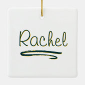 Gepersonaliseerd Kind van God madeliefje Keramisch Ornament (Achterkant)