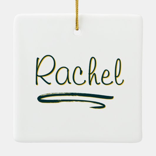 Gepersonaliseerd Kind van God madeliefje Keramisch Ornament (Achterkant)