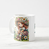 Gepersonaliseerd Kind van God madeliefje Koffiemok (Voorkant links)