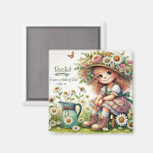 Gepersonaliseerd Kind van God madeliefje Magneet (Voorkant / Achterkant)