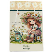 Gepersonaliseerd Kind van God madeliefje Medium Cadeauzakje (Voorkant)