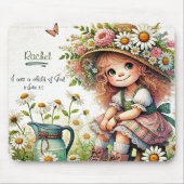 Gepersonaliseerd Kind van God madeliefje Muismat (Voorkant)