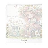 Gepersonaliseerd Kind van God madeliefje Notitieblok (Voorkant)