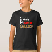 Gepersonaliseerd Kinder Basketbal Grade Level T-Sh T-shirt (Voorkant)