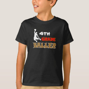 Gepersonaliseerd Kinder Basketbal Grade Level T-Sh T-shirt