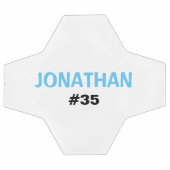 Gepersonaliseerd Kinder Blauw Wit voeg een naam to Voetbal (Enkel)