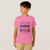 Gepersonaliseerd Kinder Cheering op het Shirt van  (Voorkant volledig)