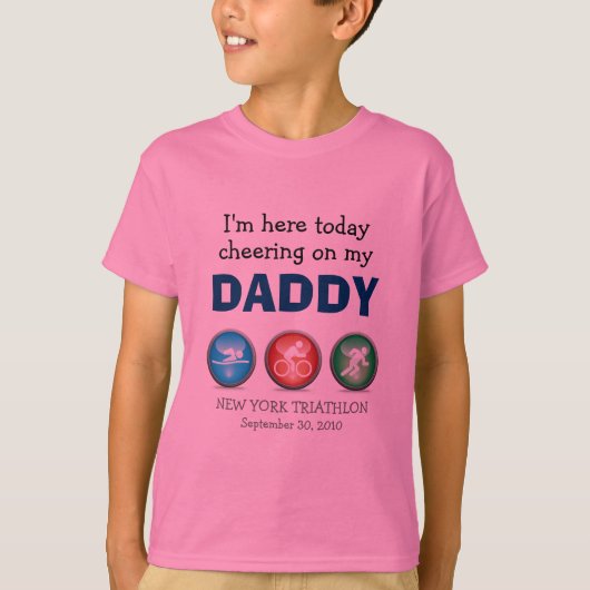 Gepersonaliseerd Kinder Cheering op het Shirt van  (Voorkant)