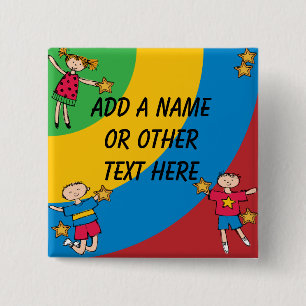 Gepersonaliseerd Kinder Jumping Button