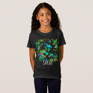 Gepersonaliseerd kinder kunstenaar verfsplaatstshi t-shirt
