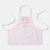Gepersonaliseerd Kinder pron kat Donut Baking Apro Schort (Voorkant)