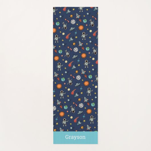 Gepersonaliseerd Kinder ruimtespecificeerd thema Yogamat (Voorkant)