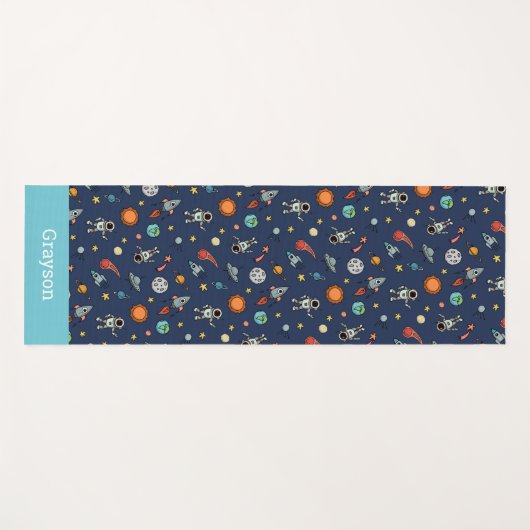 Gepersonaliseerd Kinder ruimtespecificeerd thema Yogamat (Voorkant (horizontaal))