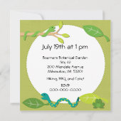 Gepersonaliseerd Kinder Safari Birthday Invites Kaart (Achterkant)