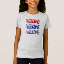 Gepersonaliseerd Kinder Schattigee Welkom Tshirt v