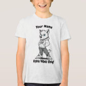 Gepersonaliseerd Kinder T-shirt - Alpha Vibes Only (Voorkant)