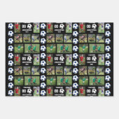 Gepersonaliseerd Kinder Voetbal Fotoalbum Inpakpapier Vel (Voorkant 3)