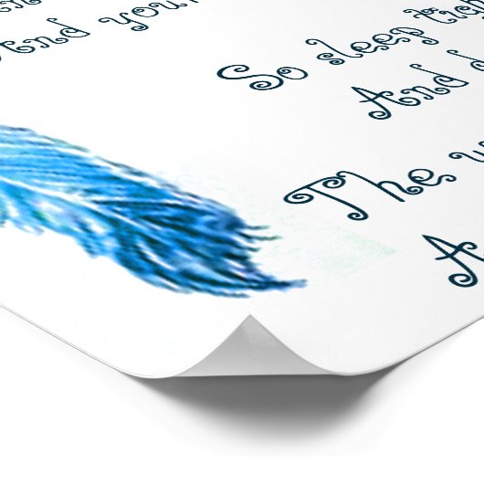 Gepersonaliseerd kinderdroomvanger gedicht poster (Hoek)