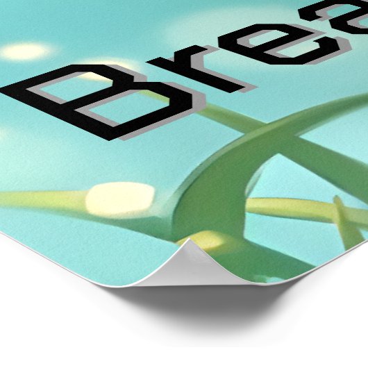 Gepersonaliseerd kinderen kunst poster (Hoek)