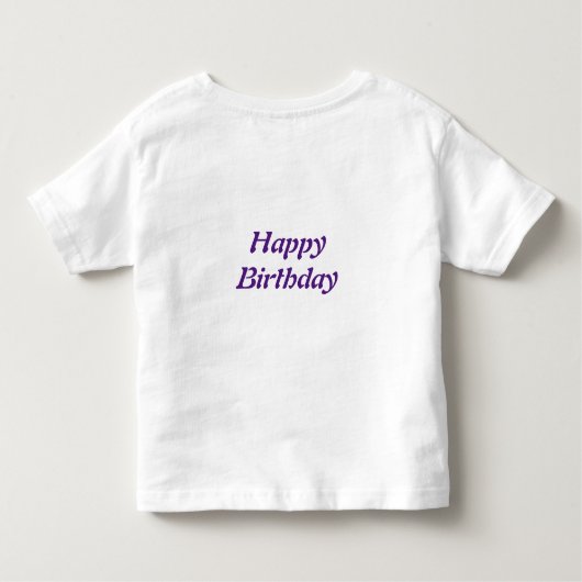 Gepersonaliseerd Kinderen van Birthday T-Shirt (Achterkant)