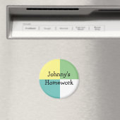 Gepersonaliseerd kinderhuiswerk of kunst magneet (Insitu (Vaatwasser))