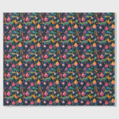 Gepersonaliseerd kinderlijk kerstcadeau wrap papie cadeaupapier (Vlak)