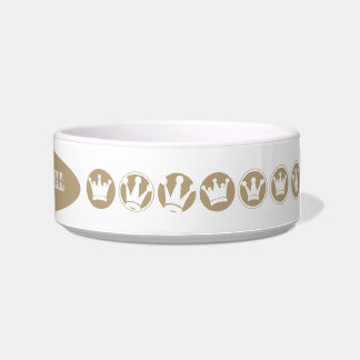 Gepersonaliseerd King Dog Royal Crowns Pet Bowl Voerbakje