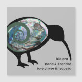 GEPERSONALISEERD KIWI BLACK PAUA FERN KORU NEW ZEA (Voorkant)