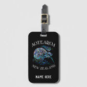 GEPERSONALISEERD KIWI NEW ZEALAND PAUA BAGAGELABEL (Voorkant (verticaal))