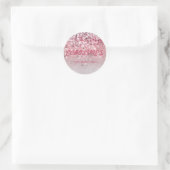 Gepersonaliseerd Klaar om Baby shower te Poppen Ro Ronde Sticker (Tas)