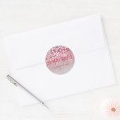 Gepersonaliseerd Klaar om Baby shower te Poppen Ro Ronde Sticker (Envelop)