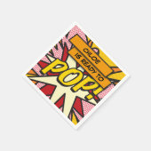 Gepersonaliseerd Klaar om te POPPEN Leuk Modern Ba Servet (Hoek)