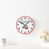 Gepersonaliseerd klaslokaal ronde klok (Huis)