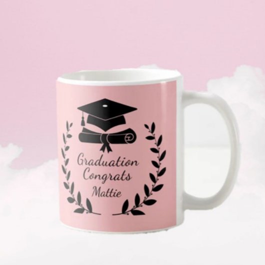 Gepersonaliseerd, klassiek Gefeliciteerd afstudere Koffiemok